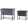 SKRAN Collection of Decorative Planters, Planter Set - Versatile Cement and Metal Planters for Indoor and Outdoor Use - 3 of 4