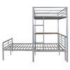 NicBex Twin Over Full Metal Bunk Bed with Desk,Ladder&Full Length Guardrails,Space-Saving Bunkbeds for Teens&Adults,250/350lbs Max - 4 of 4
