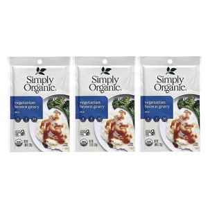 Simply Organic Vegetarian Brown Gravy Mix , 3 Pack, 1 oz (28 g) Each - 1 of 3
