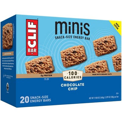 CLIF Bar Chocolate Chip Energy Bar Minis - 20ct