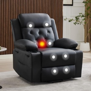 Power Lift Recliner Chair for Elderly, Oversized Massage Recliner with Vibration & Lumbar Heating, PU Leather Electric Lift Chair - 1 of 4