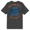 Outer Banks Royal Merchant North Carolina, TV Series Logo on Charcoal Heather Short Sleeve Adult T-Shirt - 3 of 3