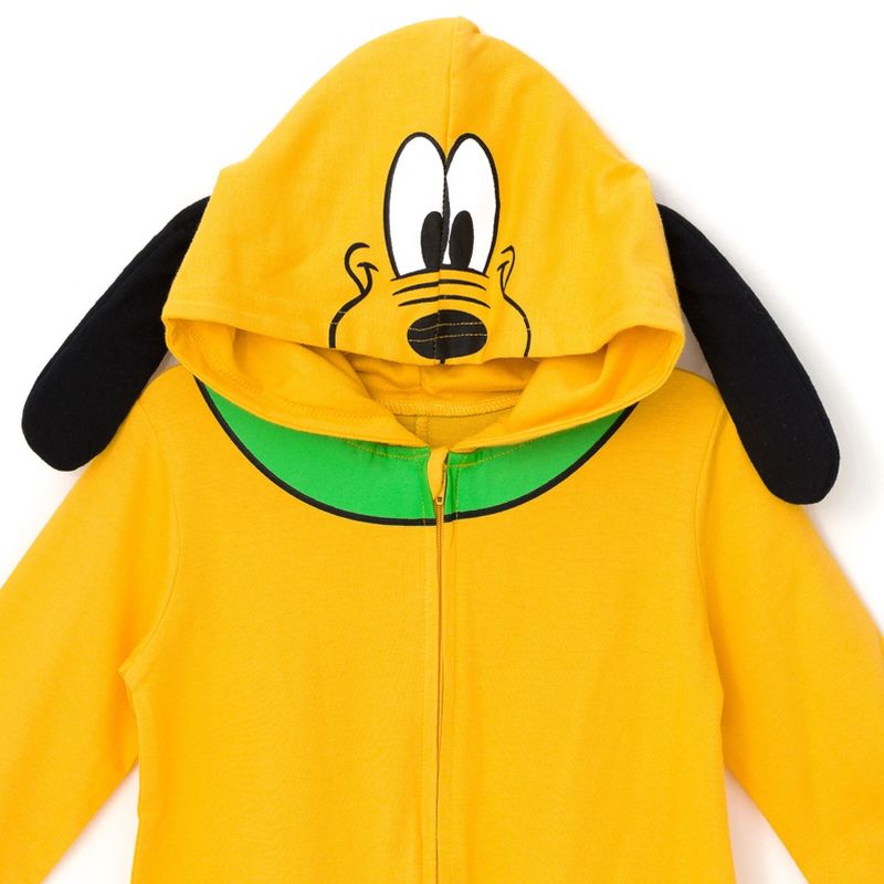 Disney Mickey Mouse Goofy Pluto Zip Up Coverall Newborn to Big Kid, 3 of 9