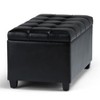 NicBex 33.3" Storage Bench Rectangle Footstool Small Ottoman Bench for Bedroom, Entryway - 2 of 4