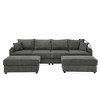 NicBex Couches for Living Room Accent Chair Sofa with Storage Armrest, Comfy Corduroy Upholstered Sofa Couch with Cup Holders and a Phone Holder - 2 of 4