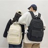 Teen Girls School Backpack with Lunch Box for Boys, College Aesthetic Laptop Bookbag for Women,Beige - 2 of 4