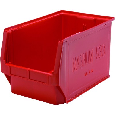 Quantum Storage Systems Magnum Bin, 19-3/4"L X 12-3/8"W X 11-7/8"H, 150 Lbs. Stack Capacity, High Density Polypropylene
