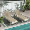 PAGED Outdoor Lounge Chair Cushion,73 in x 24 in,Breathable and UV Resistant,Fade Resistant Patio Cushion,2PC - 2 of 4