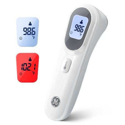 GE Truvitals Digital Forehead Thermometer for Adults, Kids and Babies, Non-Contact Temperature Scanner, Instant Reading, Fever Alert