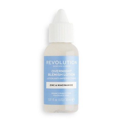 Makeup Revolution Skincare Overnight Blemish Lotion - Buffering - 1.01 fl oz