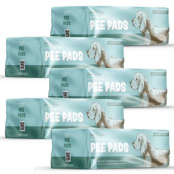 Bark & Clean Traveler's Dog and Puppy Pee Pads, Leak-Proof Design, Heavy Duty Absorbency, 28" x 34", 5 Count