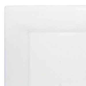 Smarty Had A Party 6.5" Clear Square Plastic Cake Plates - 120 pcs - 1 of 4