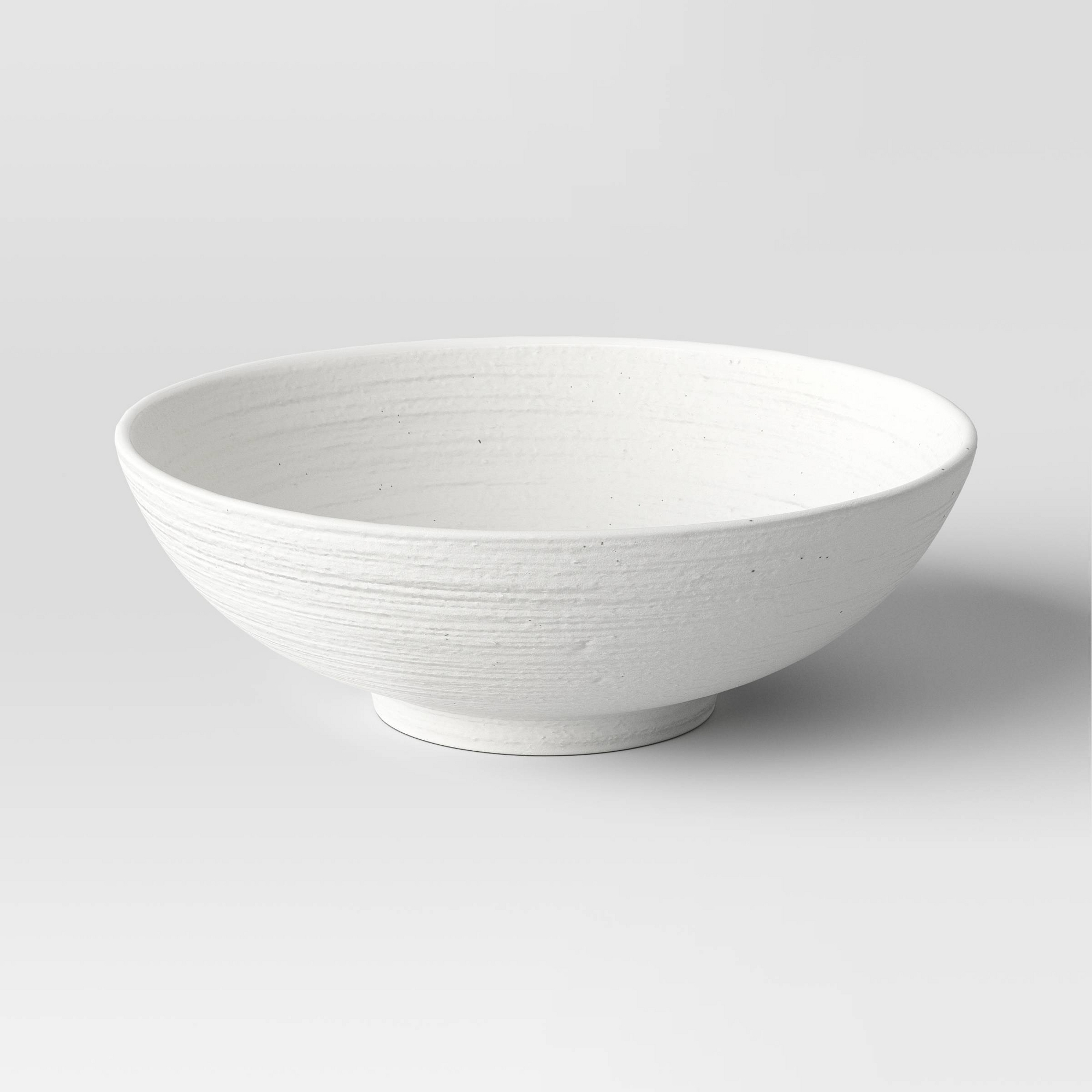 Modern Textured Ceramic Bowl White - Threshold™