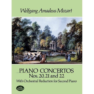  Piano Concertos Nos. 20, 21 and 22 - (Dover Music for Piano) by  Wolfgang Amadeus Mozart (Paperback) 