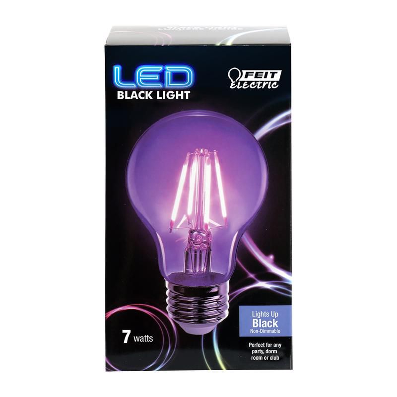 Feit Electric A19 E26 (Medium) LED Bulb Black Light 60 Watt Equivalence 1 pk, 1 of 2
