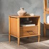 NicBex Transitional Nightstand with 1 Drawer Solid Wood Spindle End table Modern Bedside Table for Living Room, Bedroom, Study - 2 of 4