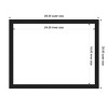 Amanti Art Grace Brushed Metallic Black Narrow Framed Magnetic Dry Erase Board - 4 of 4