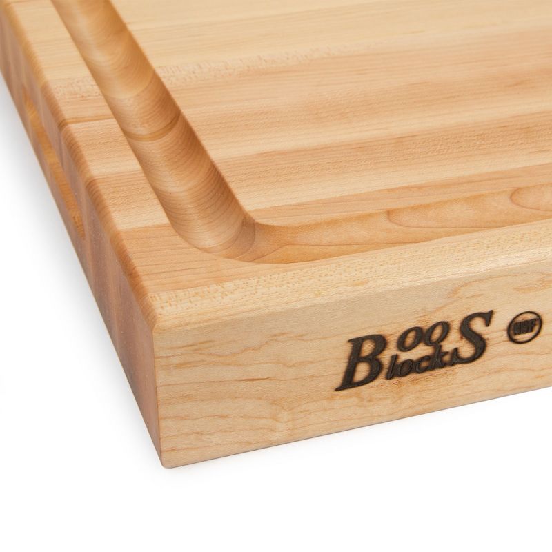 John Boos Boos Block RA-Board Series Large Reversible Wood Cutting Board, 20” x 15” x 2 1/4”, Maple, 4 of 6