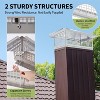 COZONY Chimney Cap 304 Stainless Steel Mesh Cover, Weatherproof Spark Arrestor with Easy Bottom Installation, Outdoor Flue Tile Guard, Silver - 4 of 4