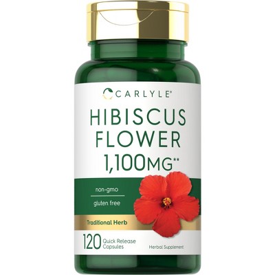 Carlyle Hibiscus Flower Extract 1100mg | 120 Capsules