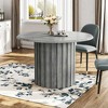NicBex 47.24" Round Dining Table Modern Center Table with Wood Tabletop & Base for Living Room & Balcony - 2 of 4