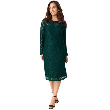 chinese dress ladies Green Lace Maxi Romper With Sleeves and Slits main image 0
