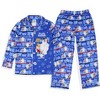 Frosty the Snowman Boy's Christmas Collared Long-Sleeve Pajama Set Blue - 2 of 4