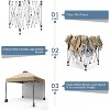 10'x10' Outdoor Canopy Tent with Sidewall, Easy Pop Up with Vented Roof, Outdoor Sun Shade for Garden Commercial Party - 2 of 4