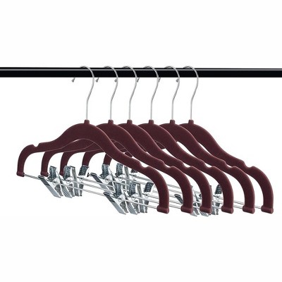 HOME-IT 50 PACK CLOTHES HANGERS CHOCOLATE VELVET HANGERS CLOTHES HANGE –  homeitusa