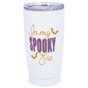 Elanze Designs In My Spooky Era Bats Halloween Wrap-Around Design 20 Ounce Stainless Steel On-The-Go Coffee Mug, Thermal Travel Tumbler with Leak - 1 of 4