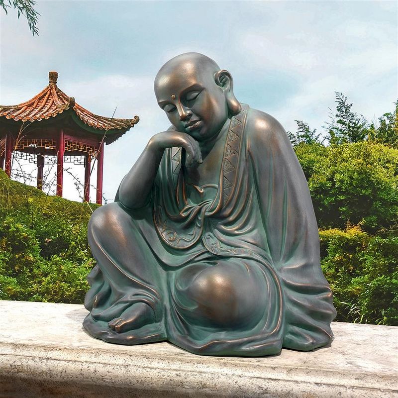Design Toscano Kaiyuan Temple Pondering Buddha Statue, 1 of 8