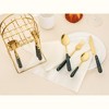 REGALWOVEN Stainless Steel Floral Flatware Set Silverware Set for 6 24 Piece - 4 of 4