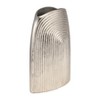 Metallic Aluminum Vase with Textured Arch Pattern - Modern Glam Home & Office Decor for Living Room, Bedroom & Tabletop - Elegant Flower Vase - 3 of 4