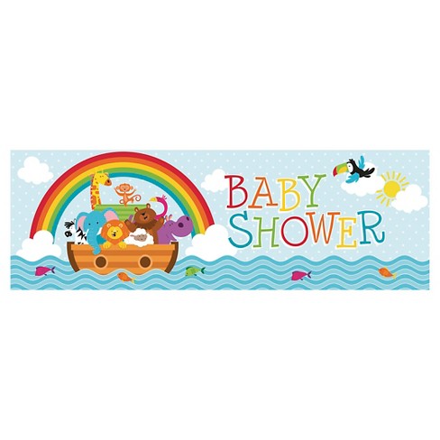 Noah S Ark Baby Shower Banner Each Target