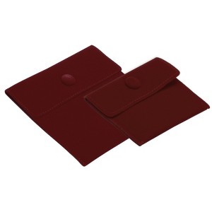 Unique Bargains Women's Soft Velvet Snap Button Portable Storage Jewelry Pouch 2 Pcs - 1 of 4