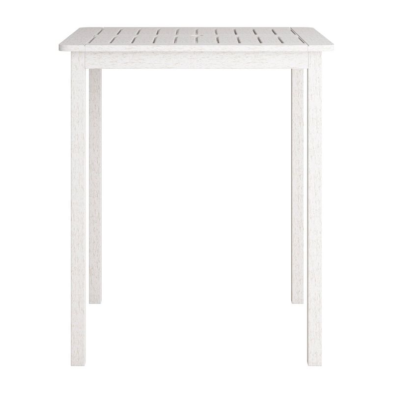 Outdoor Square Bar Height Table - Whitewash - CorLiving, 2 of 9