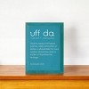 Slickblue Uff Da Wood Sign, Solid Knotty Pine, 9x12 Wall Decor, Rustic Scandinavian Style, Color Options - 2 of 3