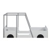 Car-Shaped Bed Frame Twin Size, Fun Playhouse Wooden Platform Bed With Roof, Wheels And Door, With Safe Guardrails - 2 of 4