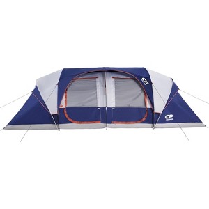 Cesicia 20 FT Navy 12 Person Camping Tents with 6 Large Mesh Windows, Double Layer, and Divided Curtain for Separated Room - 1 of 4