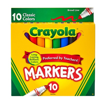 Crayola Markers Broad Line 10ct Classic 