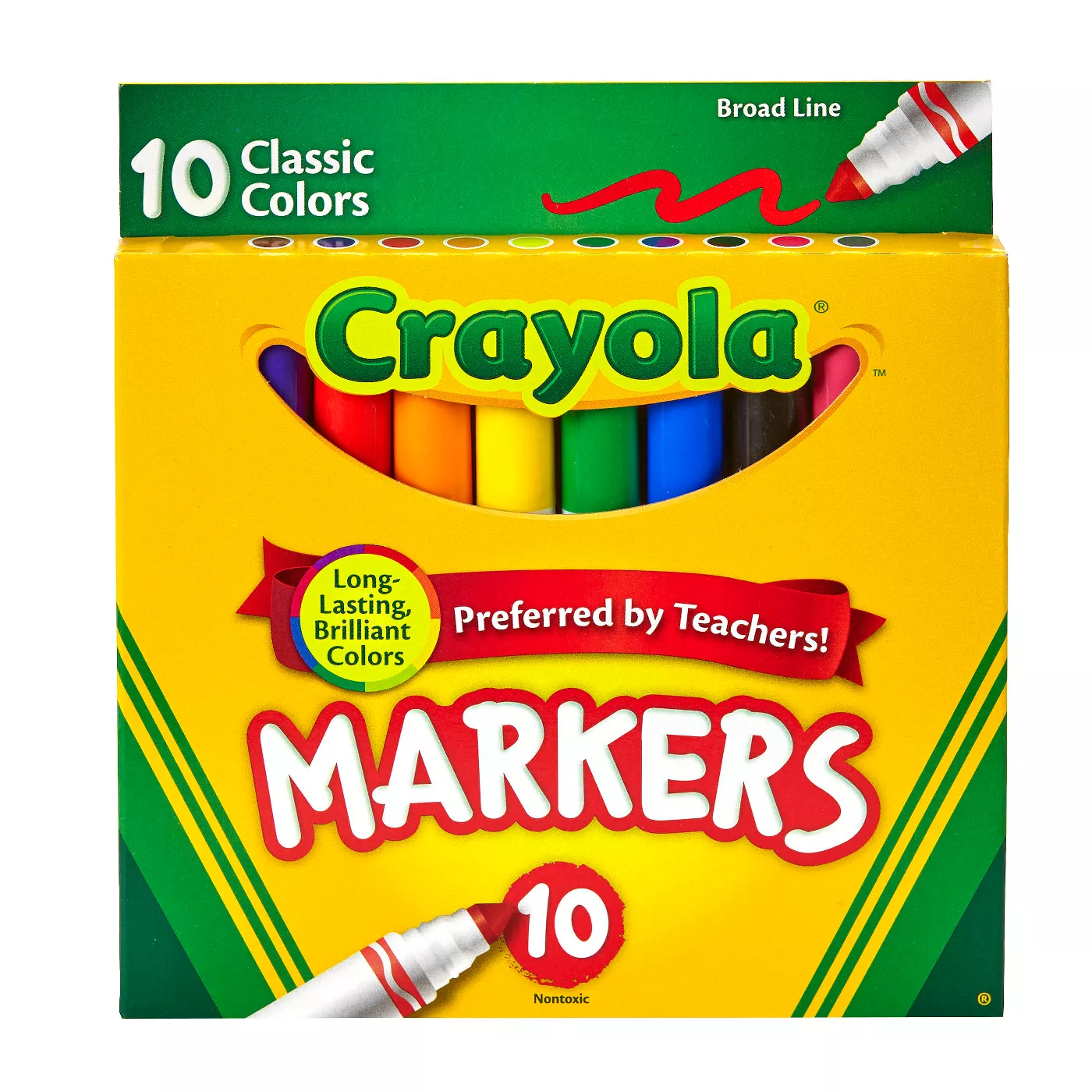 Crayola Markers Broad Line 10ct Classic - image 1 of 3