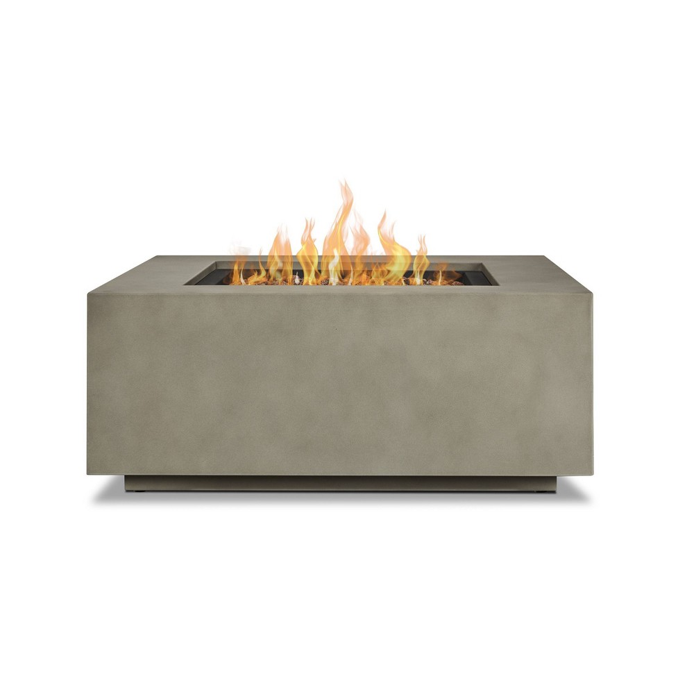 Photos - Electric Fireplace RealFlame Aegean Square LP Fire Table with NG Conversion - Mist Gray Real Flame 