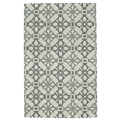 Fog Geometric Tufted Accent Rug - (3'6"X5'6") - Weave & Wander