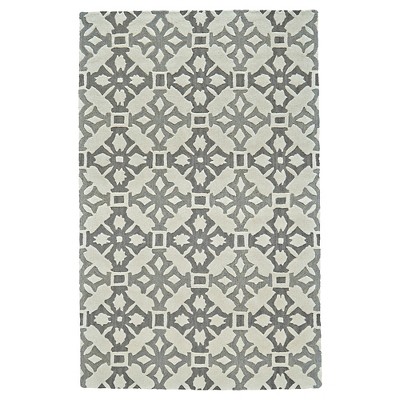 Fog Geometric Tufted Accent Rug - (3'6"X5'6") - Weave & Wander