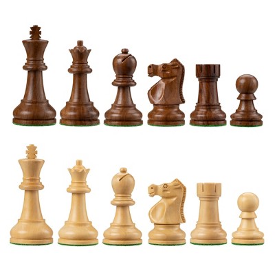 Bobby Fischer (Reg. U.S. Pat. & Tm. Off.) Ultimate Chess Pieces Sheesham/Boxwood 3.75 inch King