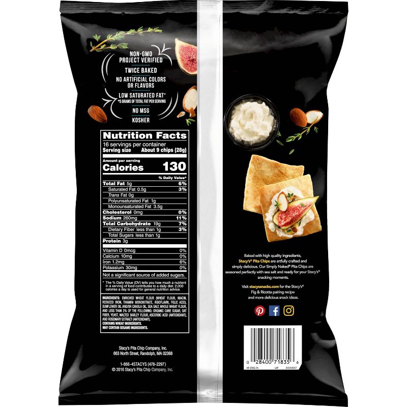 Stacy&#39;s Simply Naked Pita Chips Sharing Size - 16oz, 3 of 8