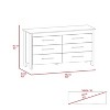 NicBex 6 Drawer Dresser for Bedroom,Modern Style Drawers with Black Pulls,,Dressers for Kids Room,Living Room,Entry and Hallway - 3 of 4