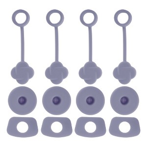 Unique Bargains Dust-Proof 30oz Straw Cover 4 Set - 1 of 4