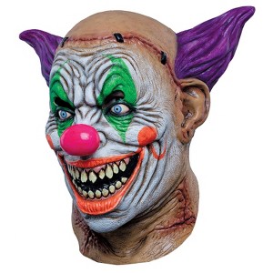 Ghoulish Adult Psycho Neon Clown Costume Mask -  - Multicolor - 1 of 1