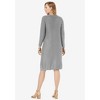 Jessica London Women's Plus Size Cable Sweater Dress - 3 of 4